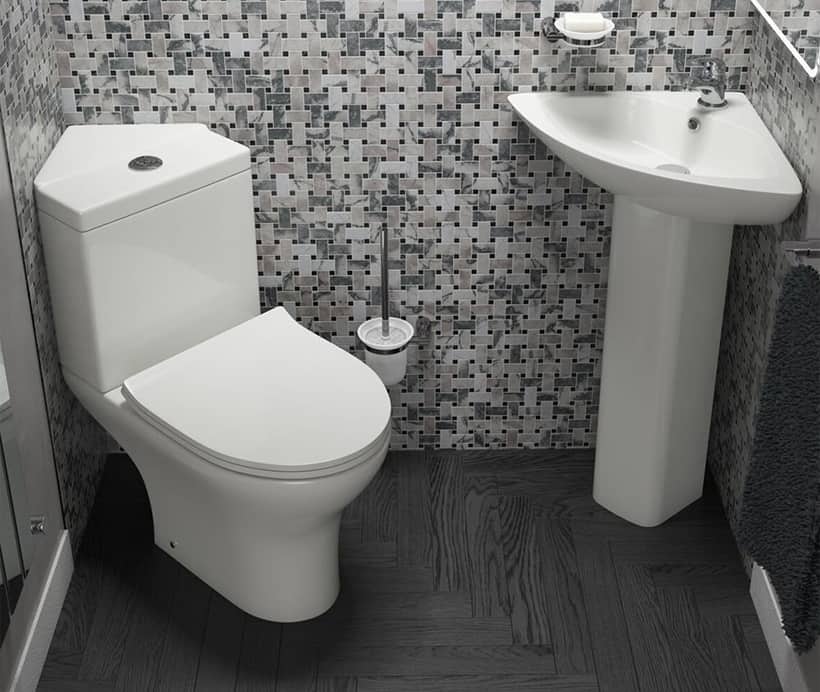 Corner Toilet